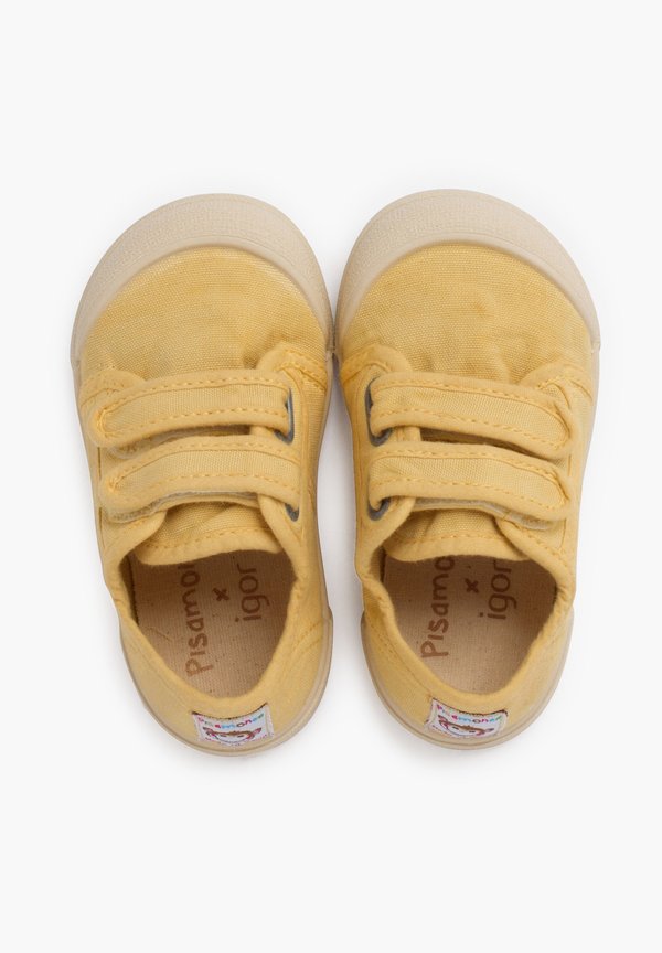 PUNTERA BAREFOOT CIERRE ADHERENTE – Lauflernschuh – mostaza