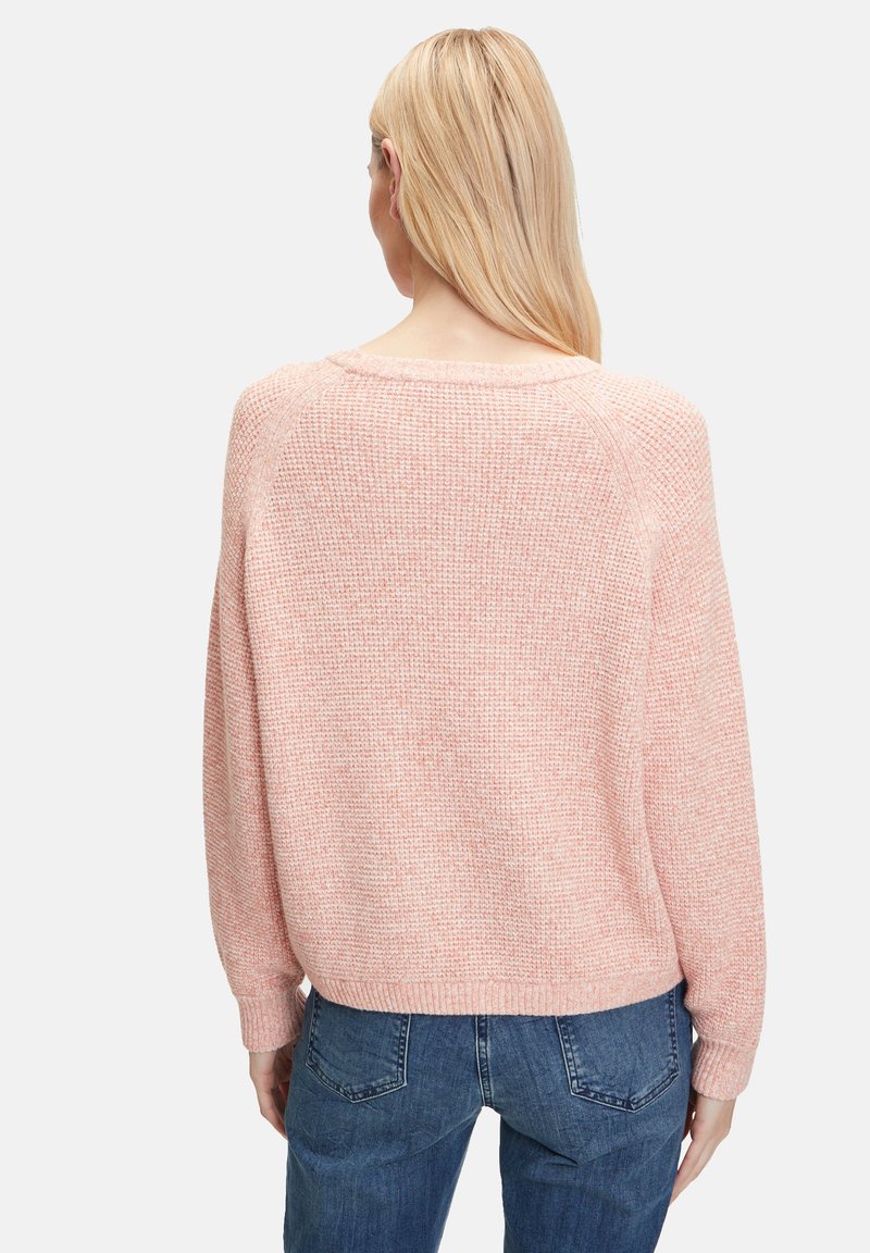 Damen Strickjacken | Betty & Co Strickpullover middle orange melange/orange - UM50529 Damen Strickjacken | Betty & Co Strickpullover middle orange melange/orange - UM50529