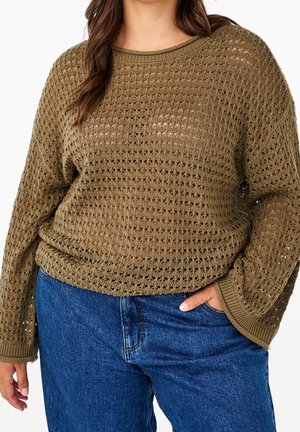 Strickpullover - olive