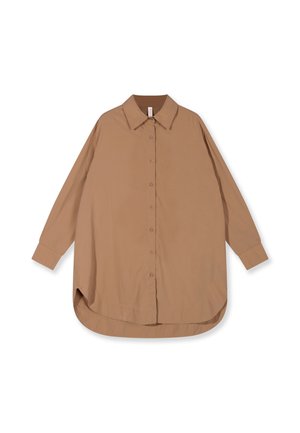 10DAYS, 10DAYS TOPS LONG BLOUSE - Hemdbluse - light fudge