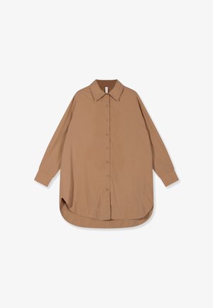 10DAYS, 10DAYS TOPS LONG BLOUSE - Overhemdblouse - light fudge