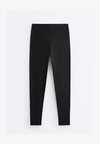 COMPRESSIVE WAIST CONTROL ANKLE-LENGTH LEGGINGS - Leggings - black
