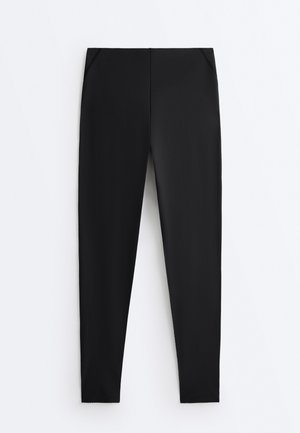 OYSHO, COMPRESSIVE WAIST CONTROL ANKLE-LENGTH LEGGINGS - Tights - black