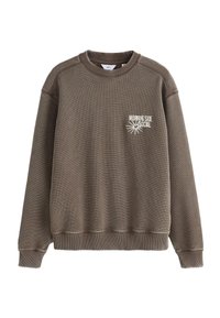 Unselected, brown waffle texture