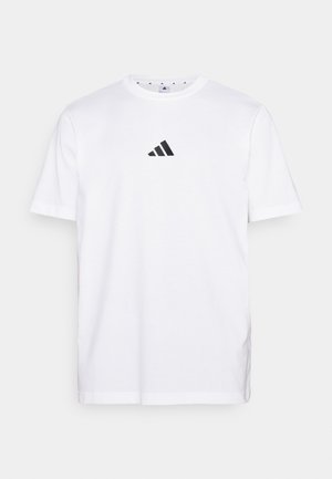 adidas Sportswear ESSENTIALS SMALL LOGO SINGLE  - Basic T-shirt - white/black