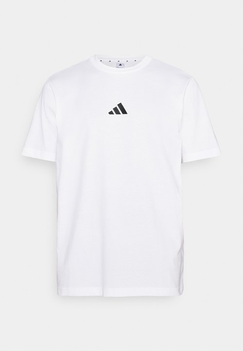 adidas Essentials Small Logo Single Jersey T-Shirt White/Black — foto 5