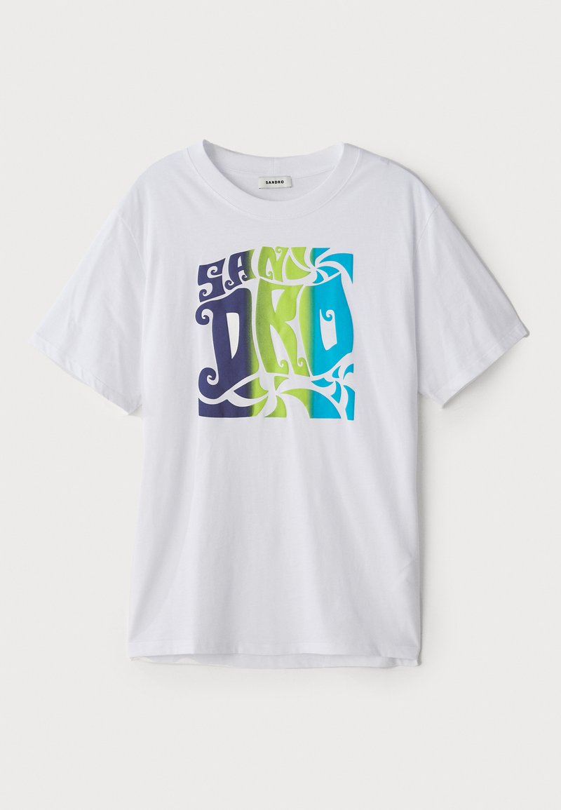 sandro T-shirt print wit sandro T-shirt print wit