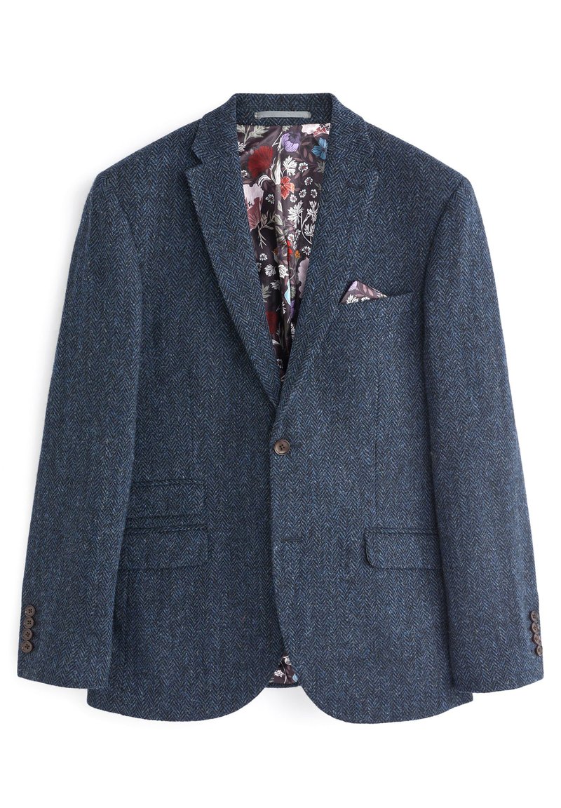 Veste Costume ST. Jacques Homme Tweed Gris Motif Birdseye - Taille 48