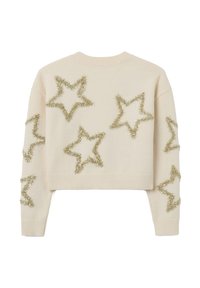 OVS WITH DECORATIVE STARS - Strickpullover - beige marl