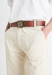 BILLY PLAQUE BELT - Gürtel - medium brown