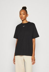 Nike Sportswear - TEE - Basic T-shirt - black/white Thumbnail Image 1