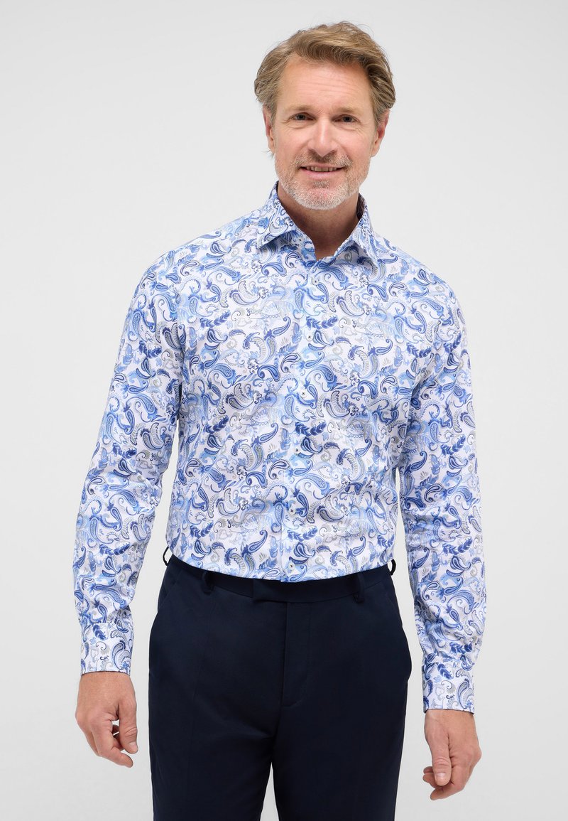 Eterna DYNAMIC COTTON ™ HEMD - MODERN FIT - Camicia - blau
