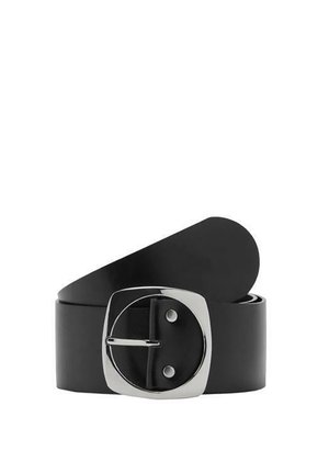 WITH OVAL BUCKLE - Riem - black
