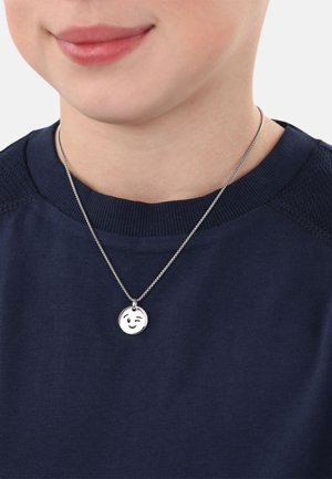 s.Oliver SMILEY FACE REVERSIBLE - Halskette - silberfarben