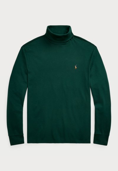 Polo Ralph Lauren SOFT COTTON ROLL NECK - Tops ar garām piedurknēm - moss agate