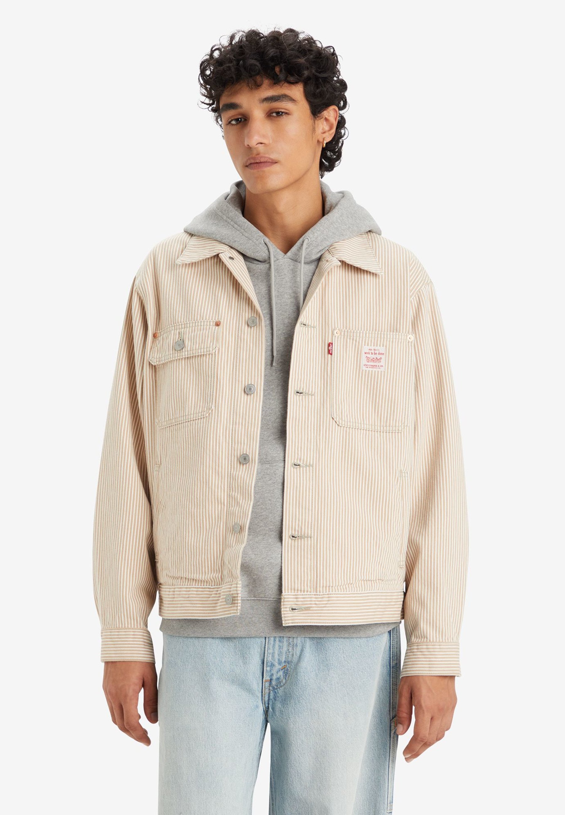 Denim Jacket Veste Levi's Beige Jacket Veste Courte Jeans