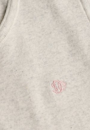 Superdry & Co, SUPERDRY ATHLETIC ESSENTIALS BUTTON DOWN T-SHIRT.. - T-shirts basic - vintage white marl