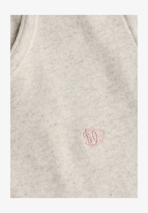 Superdry & Co, SUPERDRY ATHLETIC ESSENTIALS BUTTON DOWN T-SHIRT.. - T-shirts basic - vintage white marl