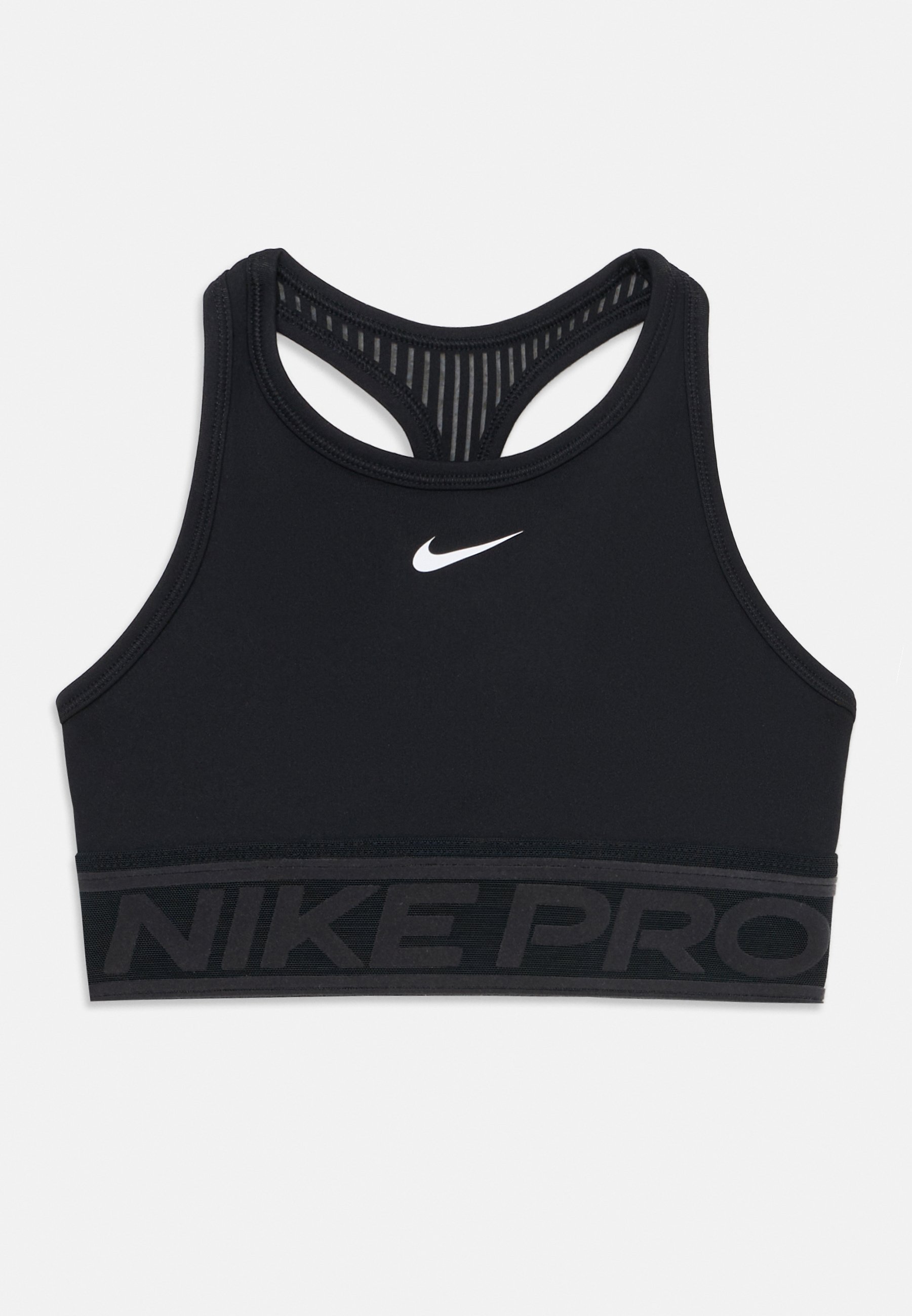 Nike Performance PRO UNISEX Sports bra black/white/black Zalando