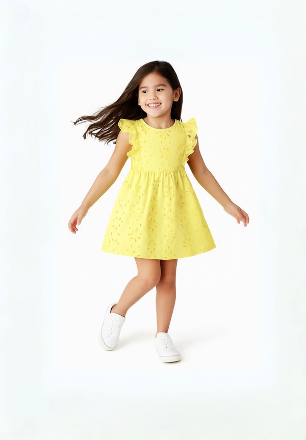 BROIDERY FRILL SLEEVES - Freizeitkleid