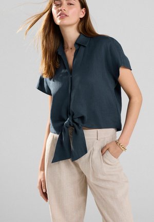 Next REGULAR FIT - FRONT SHORT SLEEVE - Užsagstoma palaidinė - slate grey