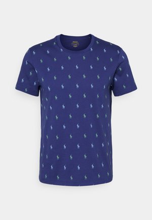 SIGNATURE PONY COTTON T-SHIRT - Haut de pyjama - light navy aopp