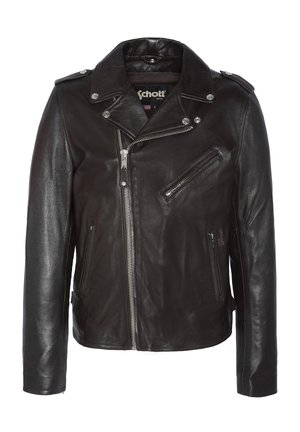 Schott Veste en cuir - marron