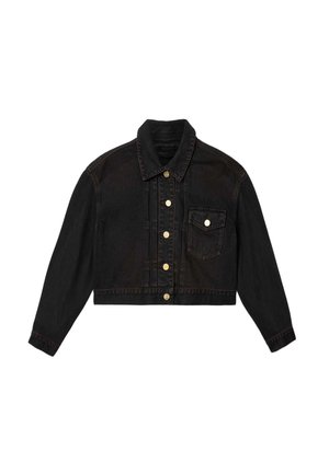 AllSaints, BLINK CROPPED JACKET - Denim jacket - overdyed brown
