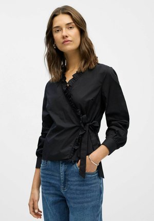 WICKEL GERÜSCHTES - Blus - black