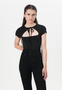 Pepe Jeans FLARE CONTOUR - Trapezaste traperice - black denim