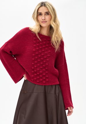COLIX - Strickpullover - czerwony