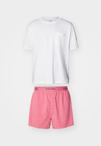 Selected, white/pink