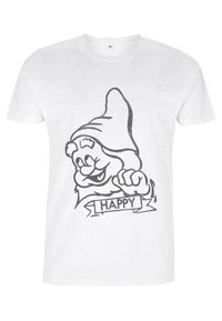 Henry Tiger SNOW WHITE HAPPY UNISEX - Camiseta estampada - white