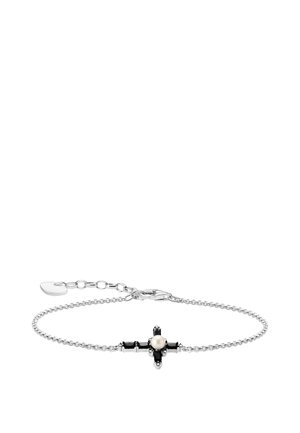 CROSS ROMANCE - Armband - weiß/schwarz/silberfarben