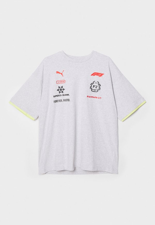 F1 RACING TEE UNISEX - Print T-shirt - light gray heather4