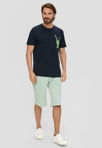 s.Oliver FRONTPRINT - T-shirt print - navy
