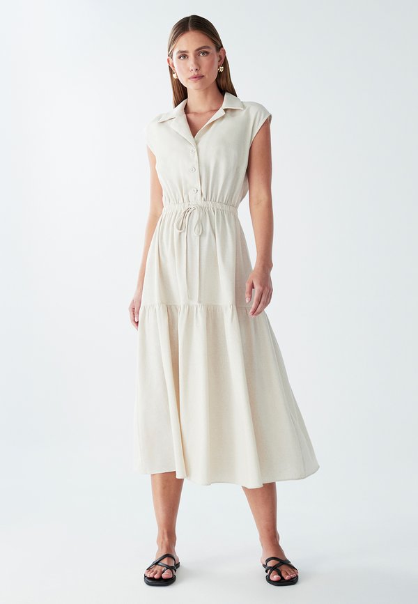 KALA - Blusenkleid - natural