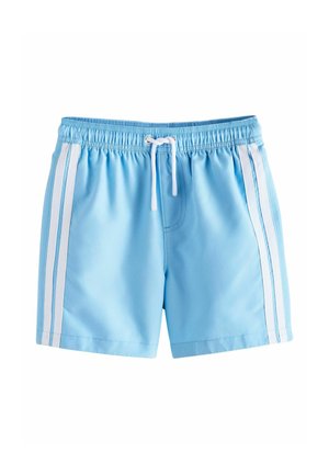 Next, REGULAR FIT - SIDE STRIPE SWIM SHORTS - Swimming shorts - light blue
