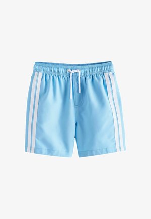 Next, REGULAR FIT - SIDE STRIPE SWIM SHORTS - Swimming shorts - light blue