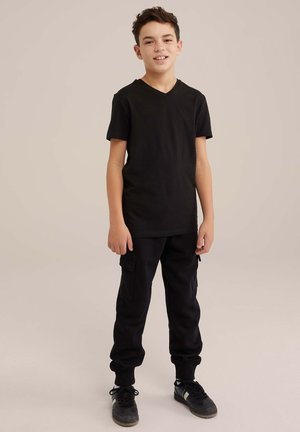 MET V HALS - T-shirt basique - black