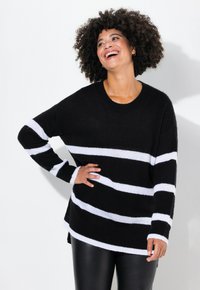 Angel of Style WITH STRIPES - Neule - black