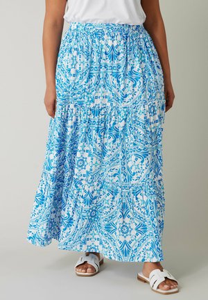 TIERED PRINT - Maxirok - blue