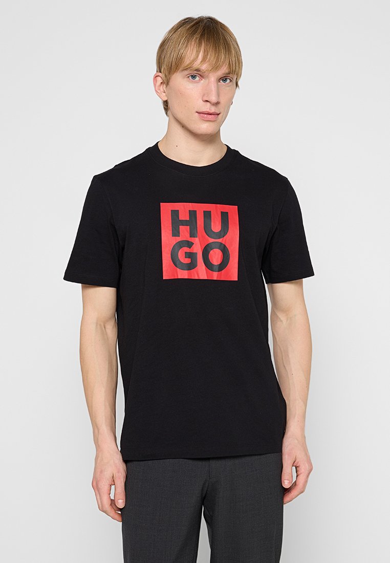 HUGO T-shirt imprimé noir