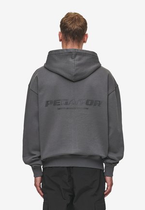Pegador COLNE LOGO  - Pulover s kapuco - washed anthracite/black
