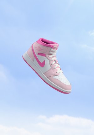 Jordan, AIR JORDAN 1 MID UNISEX - Високи маратонки - pink foam/china rose/white