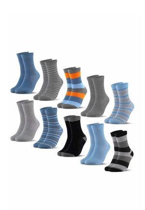 OCCULTO 10 PACK BUNTE - Socks - blaugrau