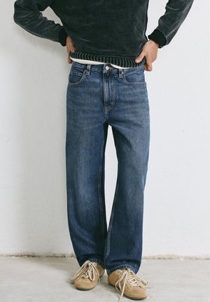 PULL&BEAR, BAGGY - JEANS - Jean baggy - dark-blue denim