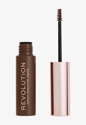 REVOLUTION BROW GEL - Øjenbrynsgel - medium brown