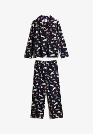 Chelsea Peers, HALLOWEEN DOGS PRINT SET - Pigiama - dark blue