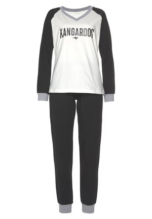 SET - Nachtwäsche Set - schwarz weiß